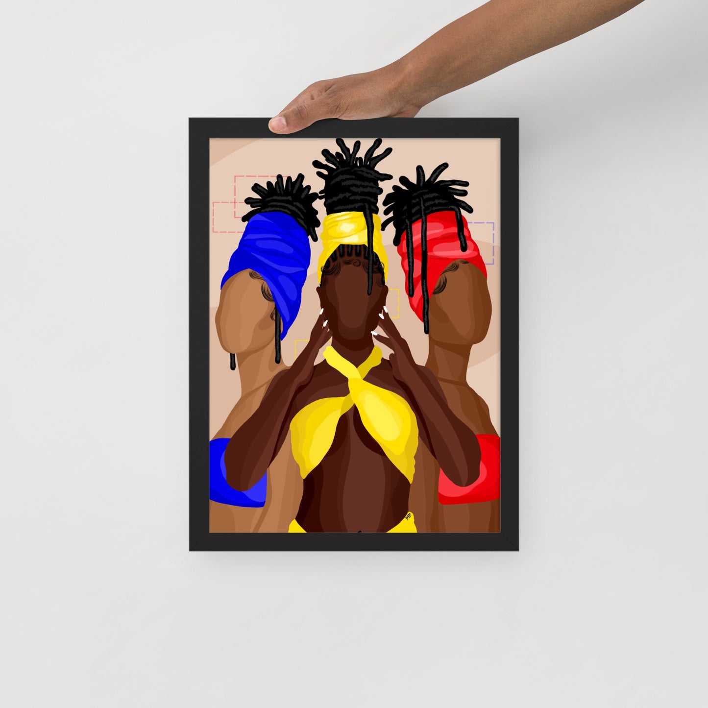 “Loc Sisters” Framed print