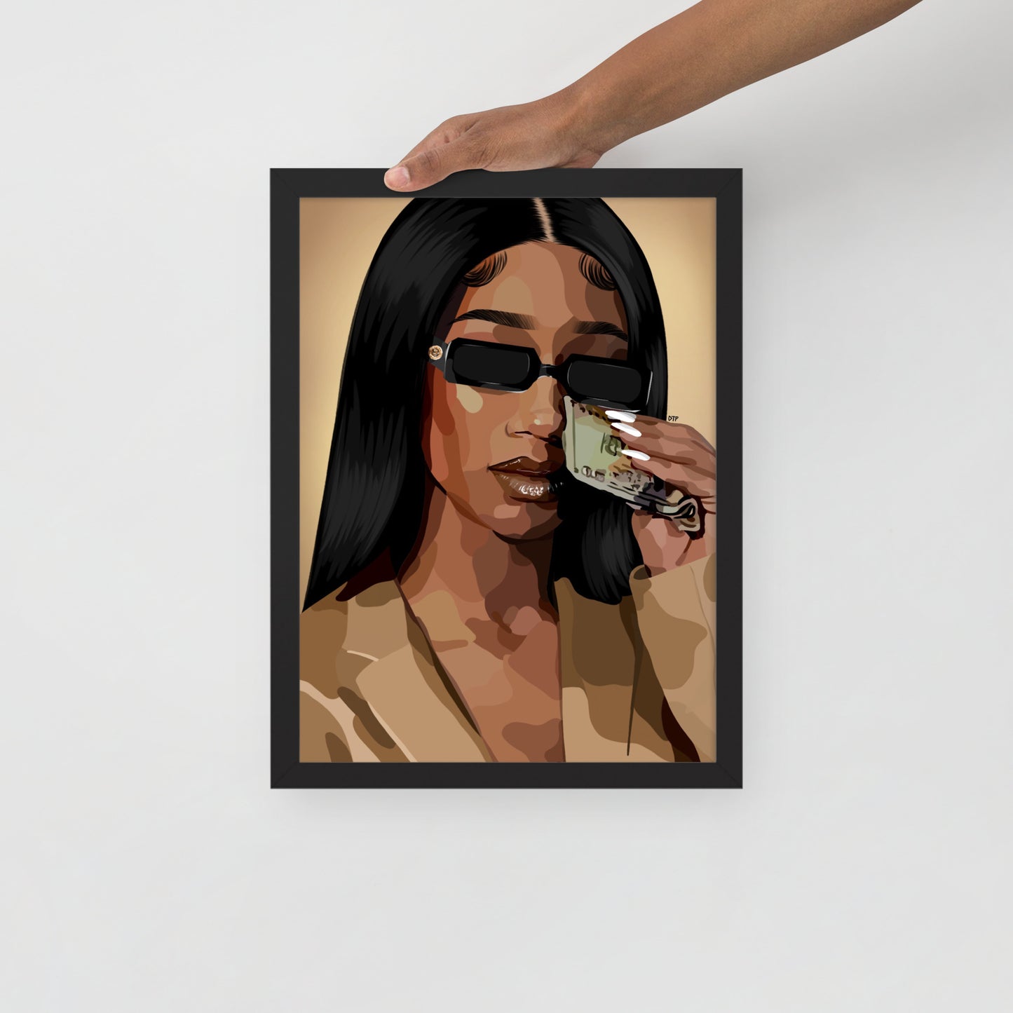 “Money Tears” Framed Print