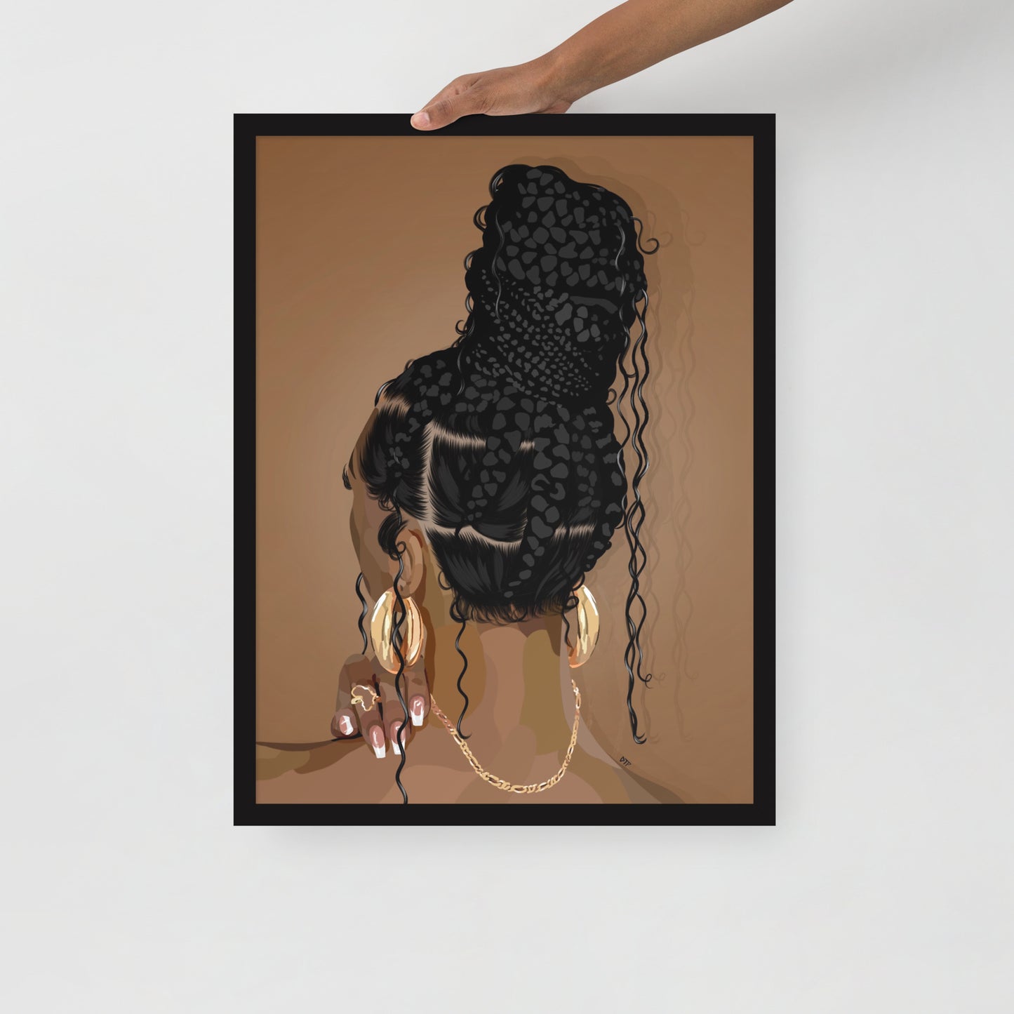 “Boho Braids” Framed Print