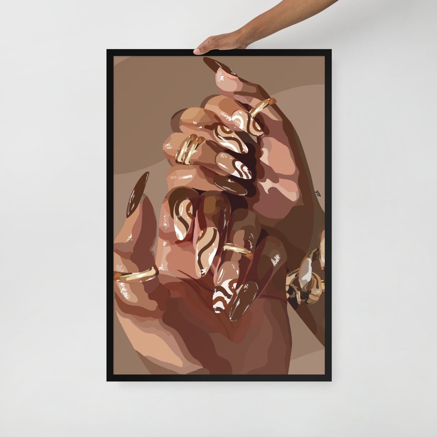 “Swirl” Framed print
