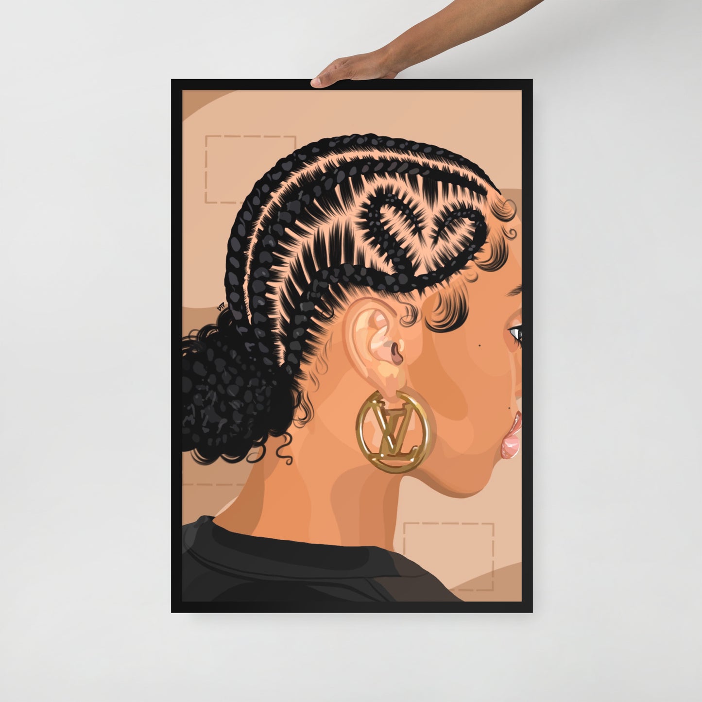 “Luv” Framed Print