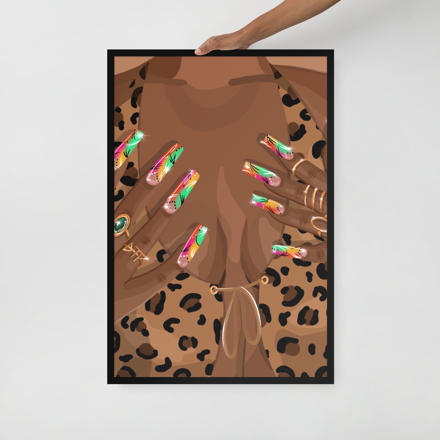 “Nailz” Framed Print