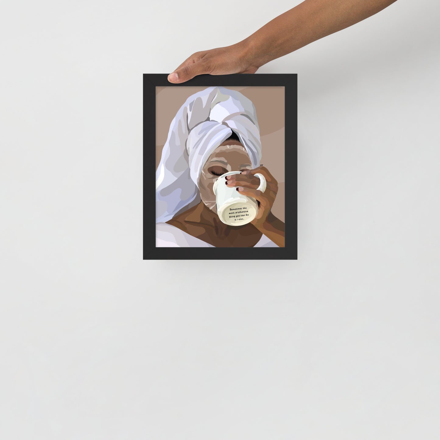 “Please Relax” Framed Print