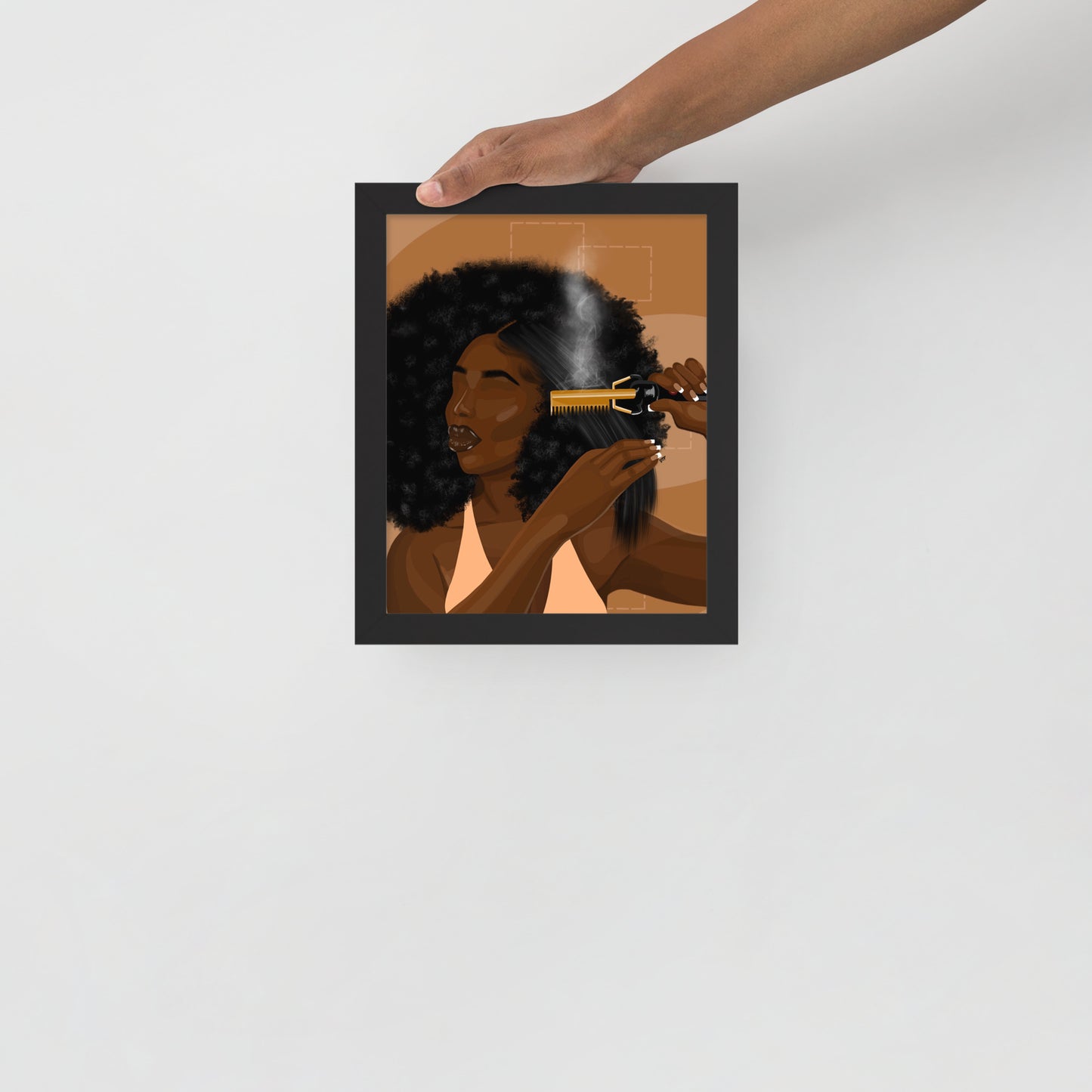 “Hot Comb Dayz” Framed Print