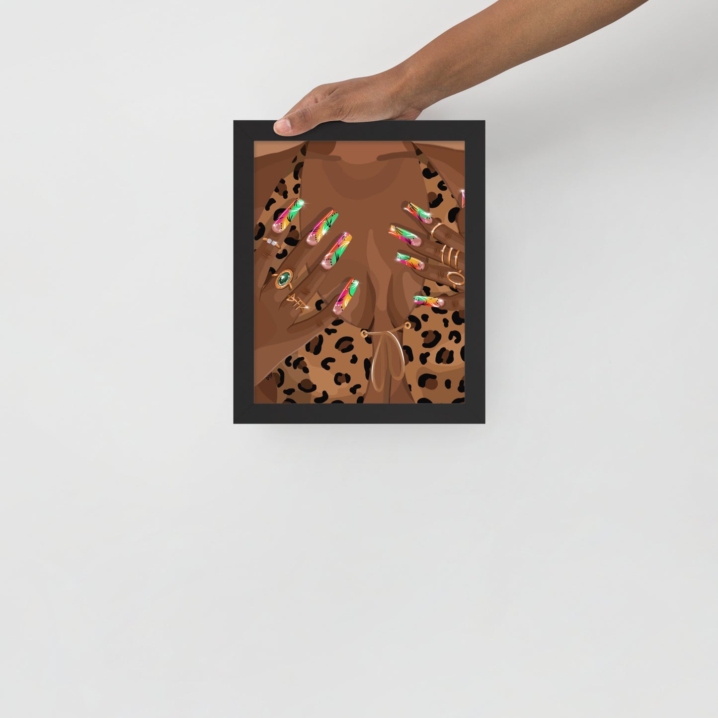 “Nailz” Framed Print