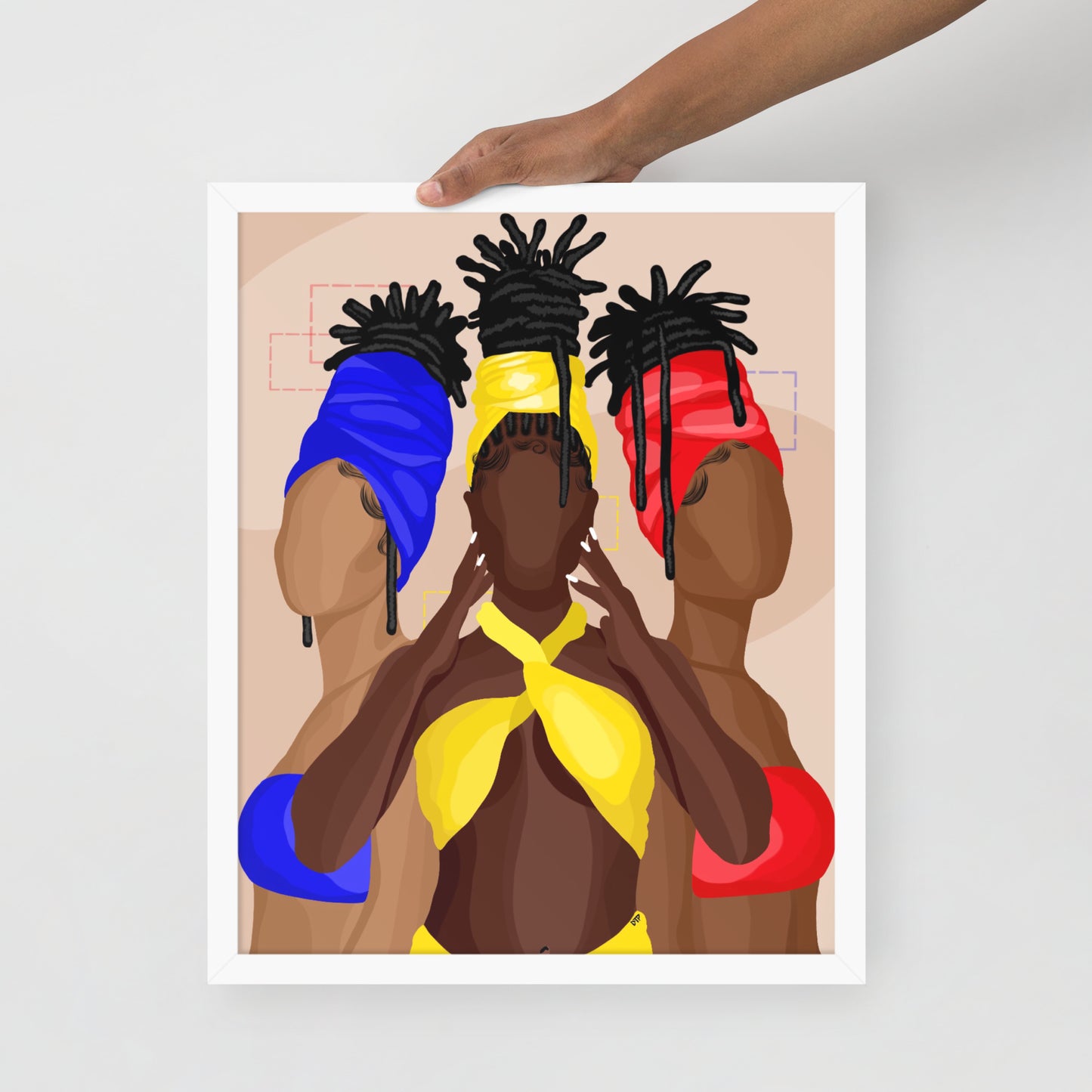 “Loc Sisters” Framed print