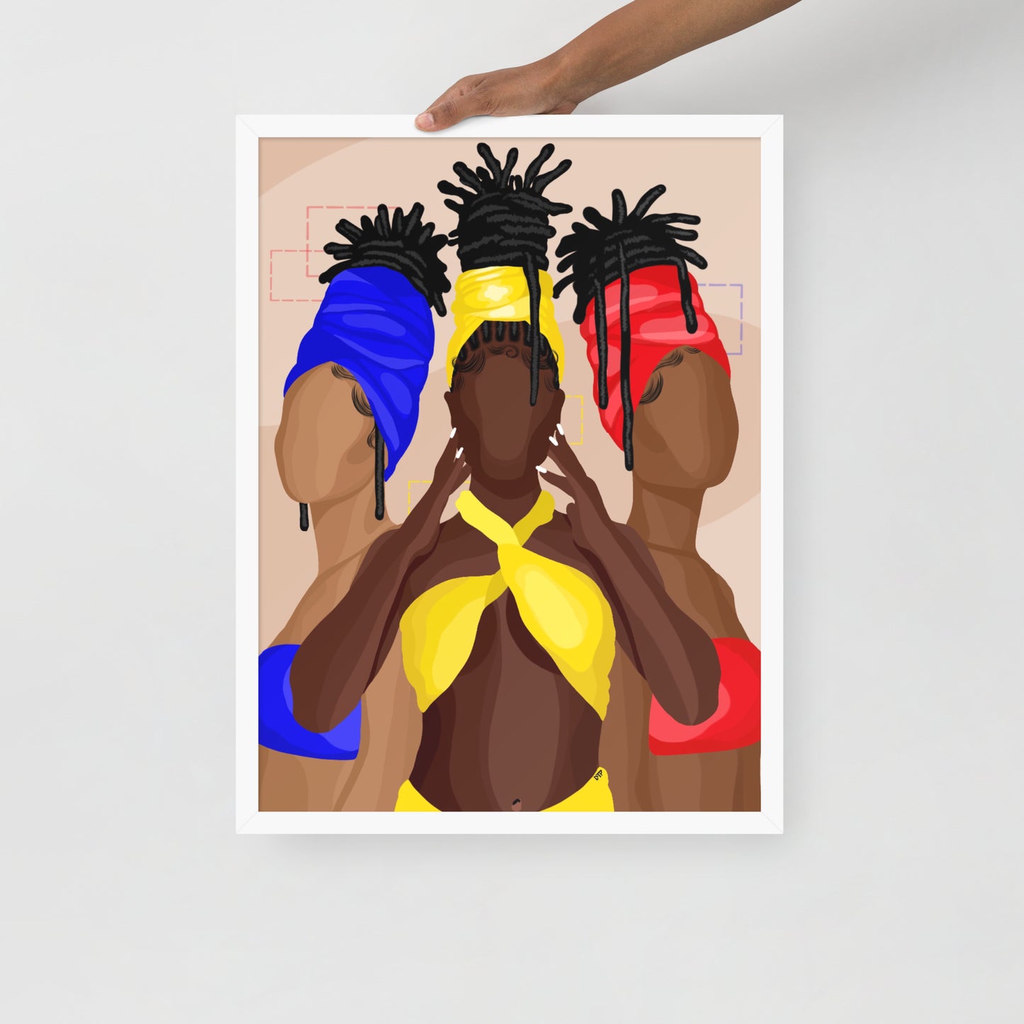 “Loc Sisters” Framed print