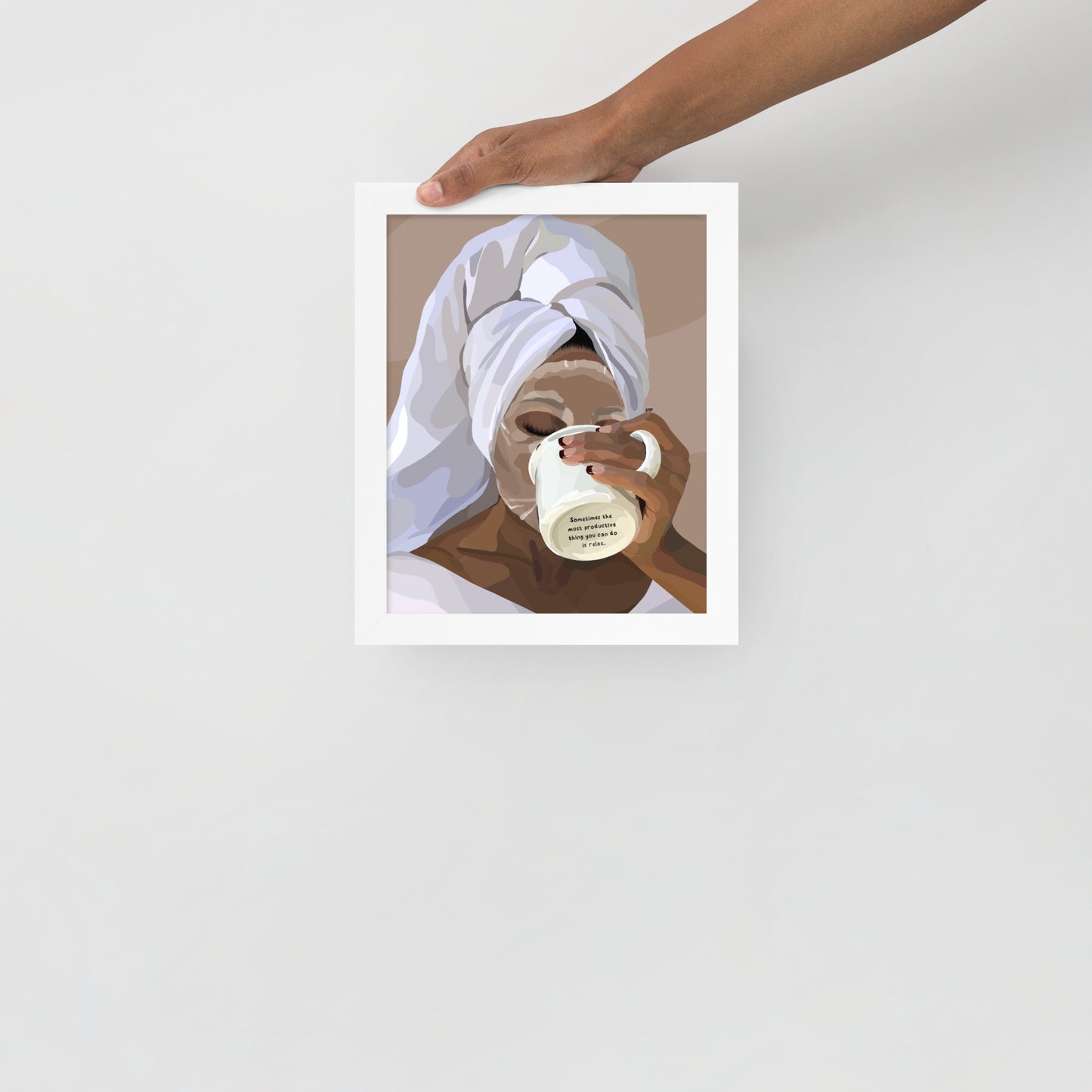 “Please Relax” Framed Print