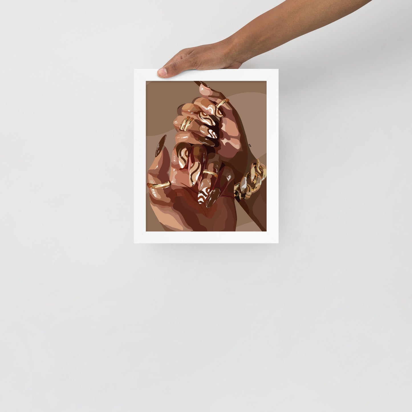 “Swirl” Framed print