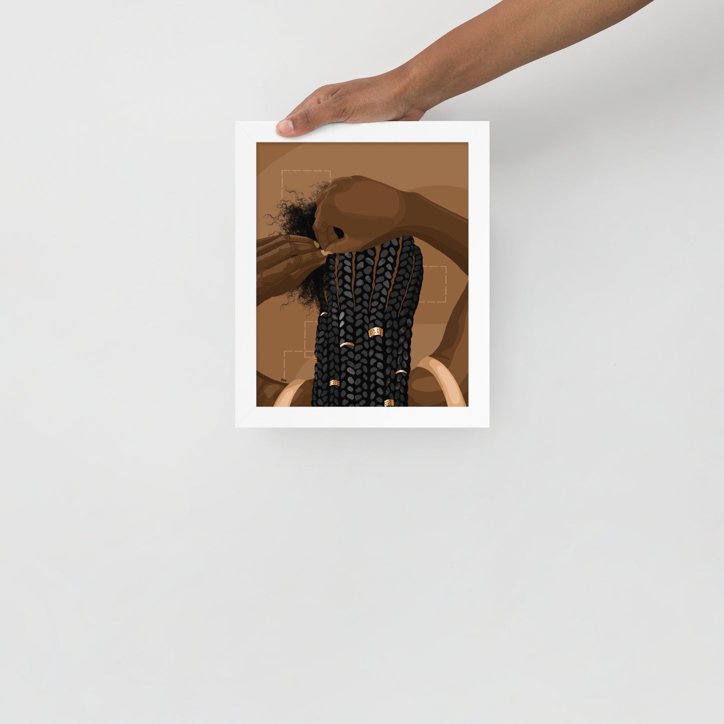 “Category is Hair” Framed Print