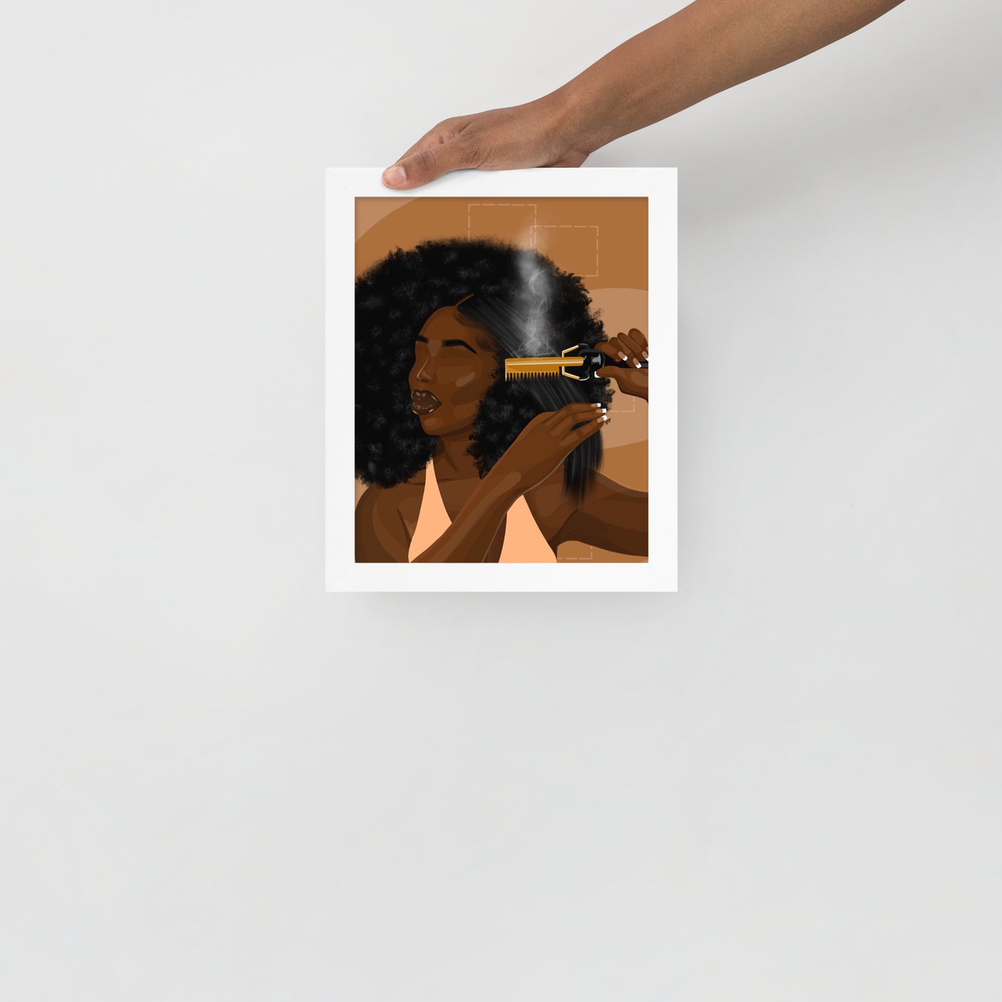 “Hot Comb Dayz” Framed Print