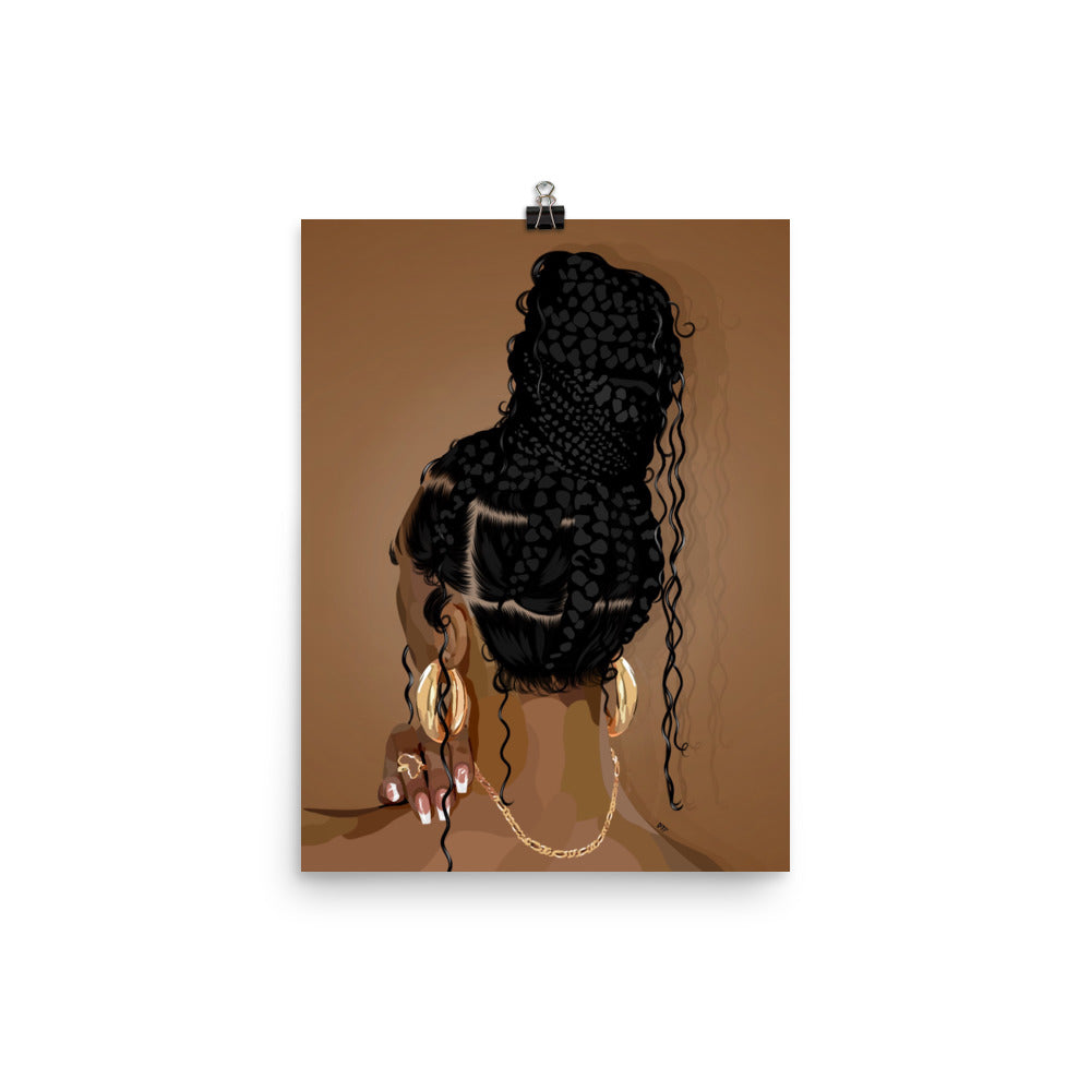 “Boho Braids” Poster