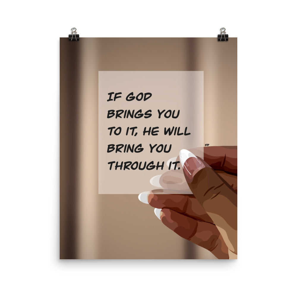 Only God Vector “Only God” Poster – DaredtoPaint