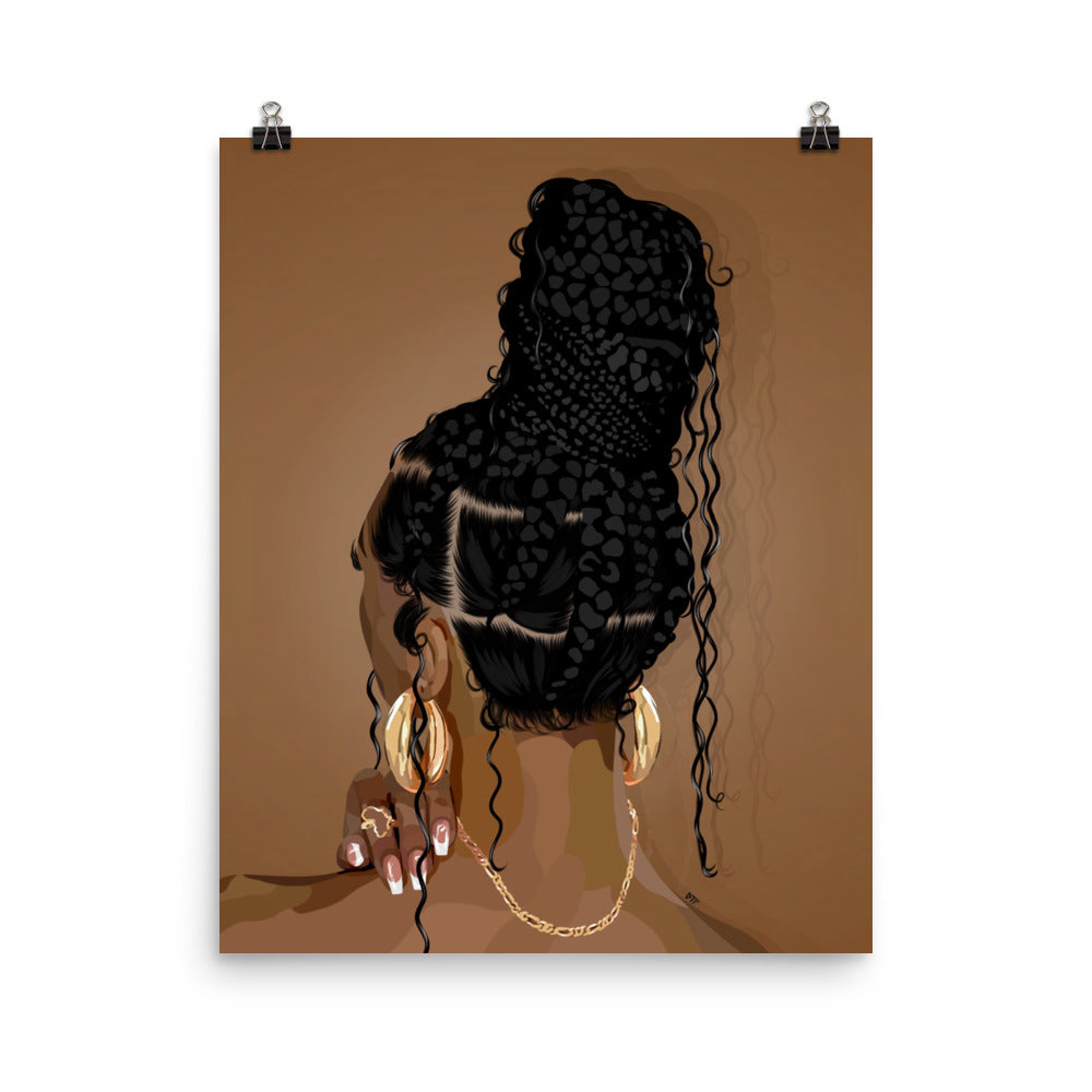 “Boho Braids” Poster