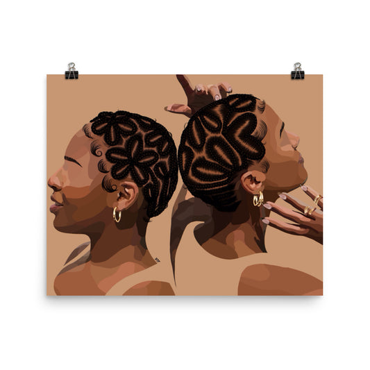 “Braided Baldies” Poster