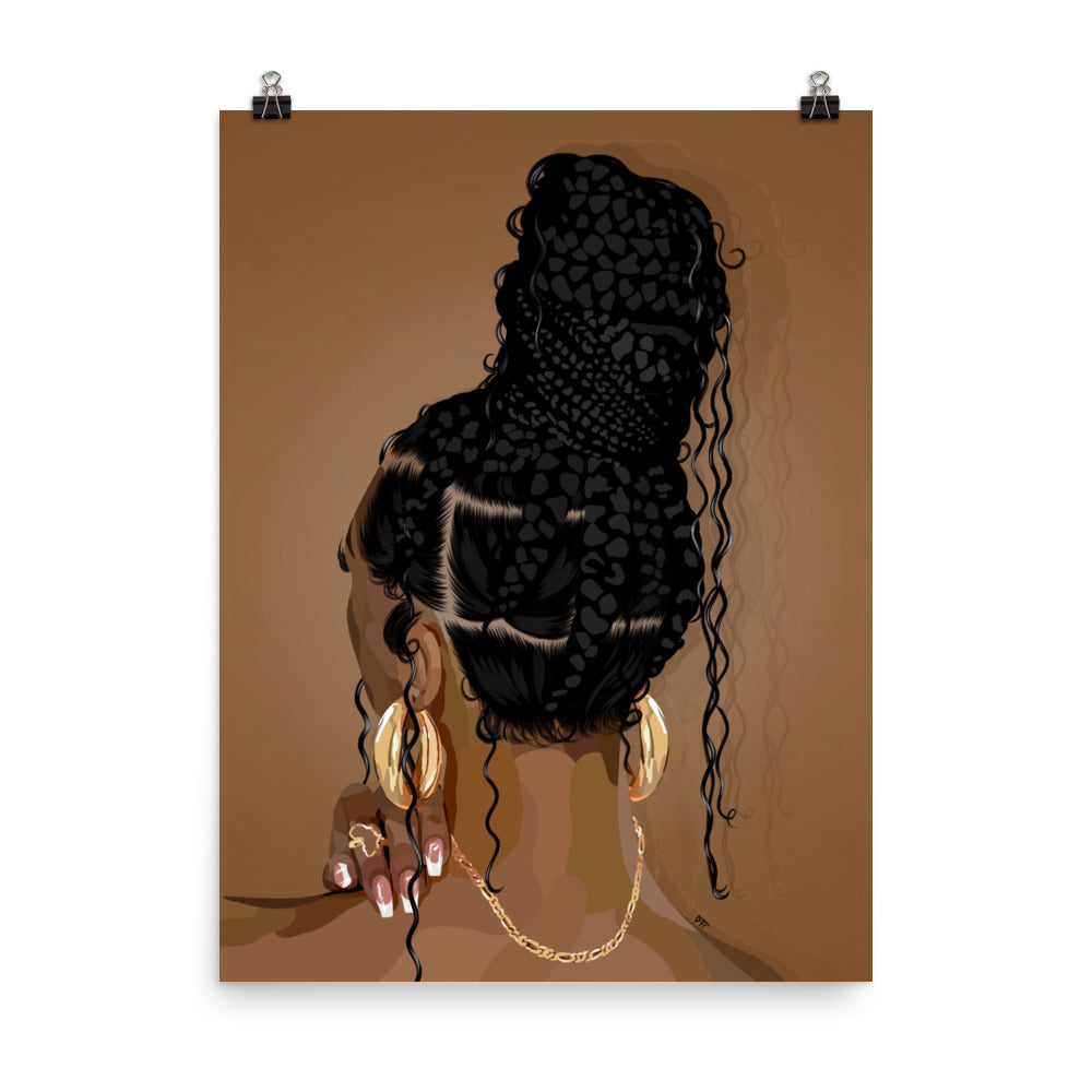 “Boho Braids” Poster