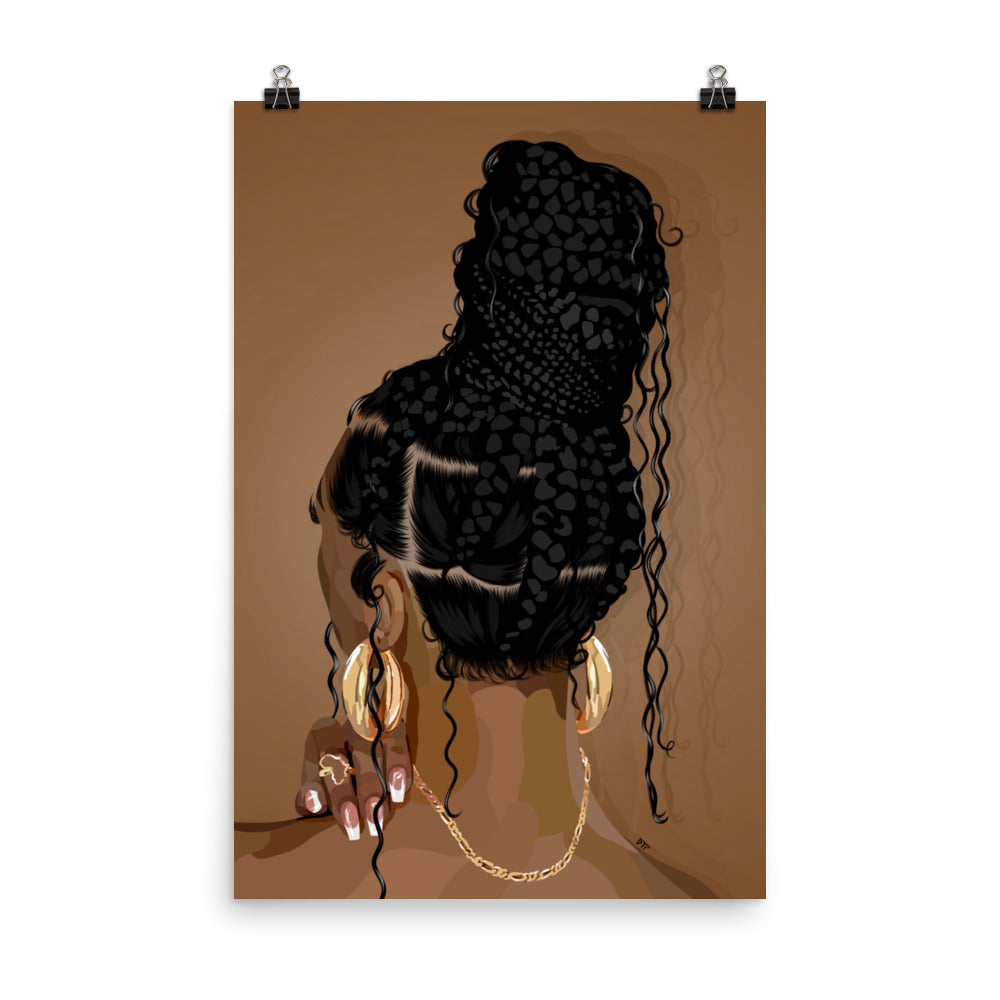 “Boho Braids” Poster