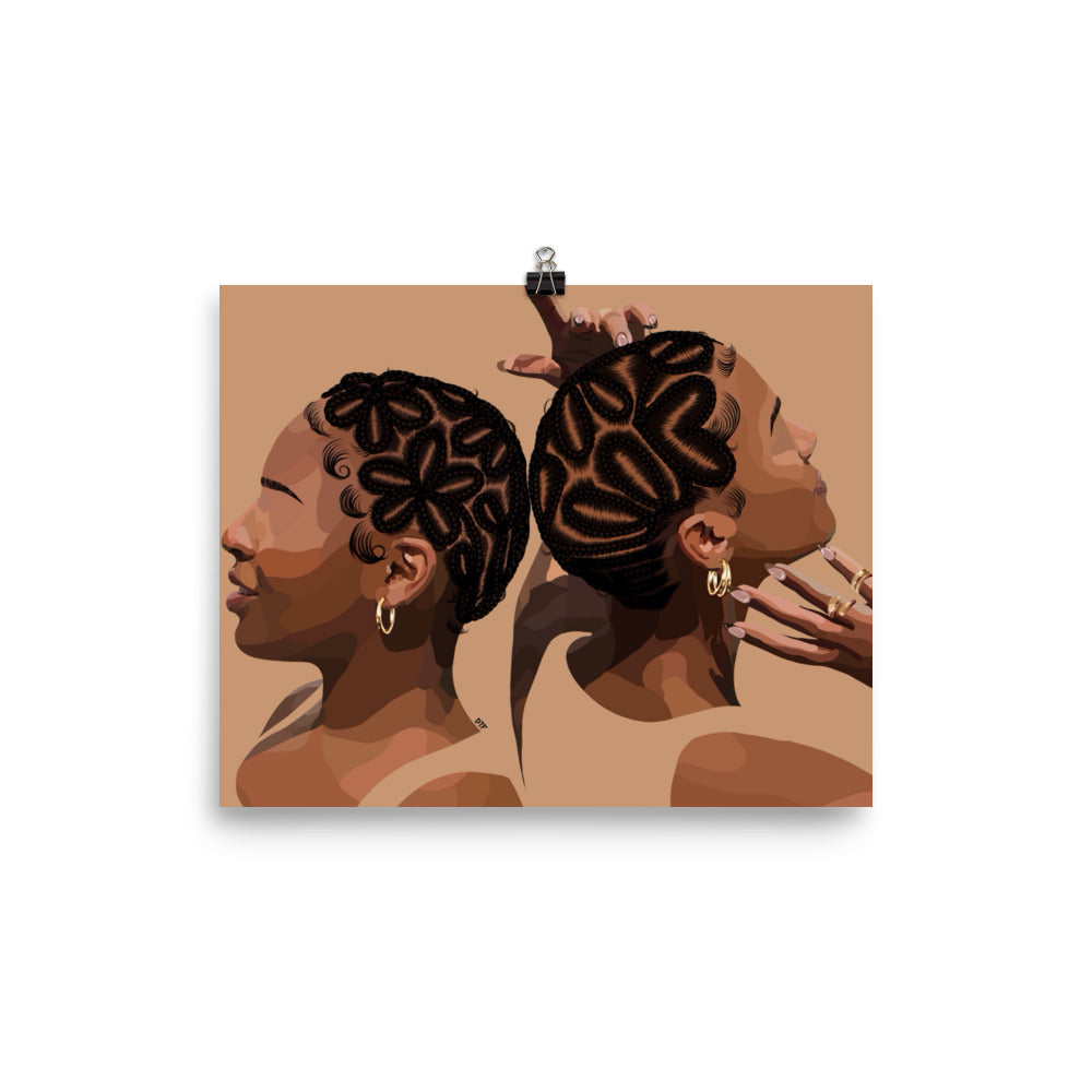 “Braided Baldies” Poster