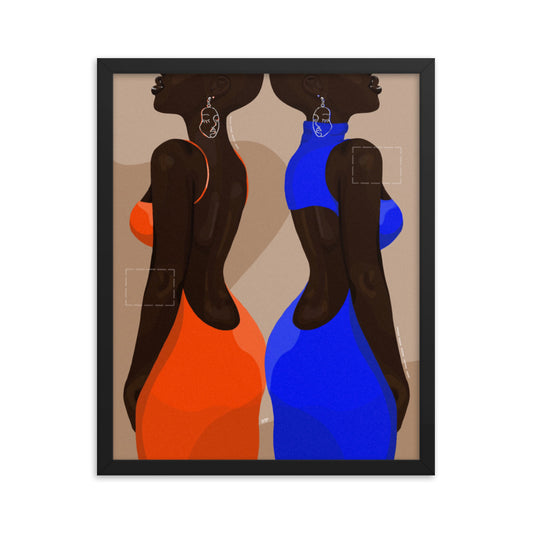 “Colorblocked” Framed Print
